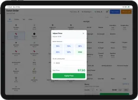 Ciao Ciao Café POS menu and order customisation